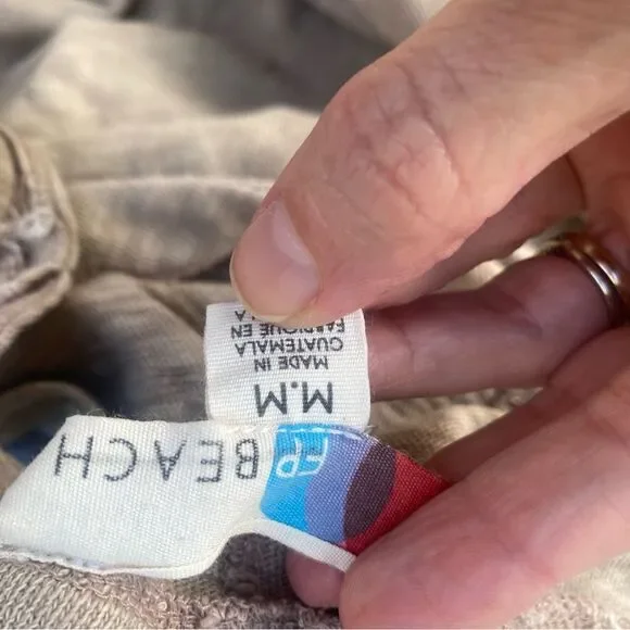 FREE PEOPLE Beach Maxi Dress Sleeveless V Neck Side Slits size medium - Picture 9 of 9